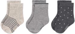 Lassig Бебешки чорапи Lassig - Cosy Leg Wear, 3 броя, 23-26 cm, Grey (4042183407258)