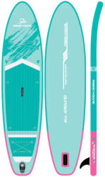 Kelepoyri Placă SUP Gonflabilă cu Lungime 3, 35m Turcoaz RIDEWAVE Aqua-Vibe 3, 35 (-3,35)