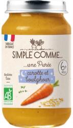 Simple Comme Био зеленчуково пюре Simple Comme Лека нощ - С моркови и булгур, 6 м+, 190 g (3288131900612) - baby