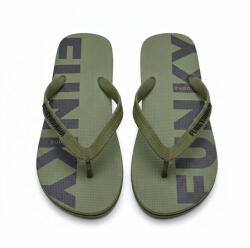 Funky Buddha Slapi Bărbați Flip Flops Kaki FBM013-009-08-khaki (FBM013-009-08-khaki)