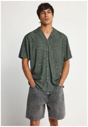 Funky Buddha Camasa Barbati Maneca Scurta Verde FBM013-025-05-DEEP-FOREST (FBM013-025-05-DEEP-FOREST)