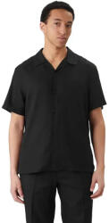 Calvin Klein Cămașă Din In Cu Mâneca Scurtă Black LV04LF137G-UB1 (LV04LF137G-UB1)