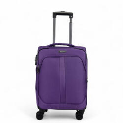 Diplomat Valiză De Călătorie Cabină Mică Colecția Lisabona Material Textil Violet Cu 4 Roți Înălțime 55 Cm (ZC208) Valiza