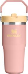 STANLEY Cana termica Iceflow Peach Rose cu maner si pai, 410 ml (10-12045-0129)