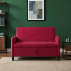vidaXL Sofa cu Spatiu de Depozitare Rosu Vin 122 x 78 x 87 cm GartenMobel Dekor (42036910) Canapea