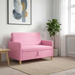 vidaXL Sofa cu Spatiu de Depozitare Roz 122 x 78 x 87 cm Poliester GartenMobel Dekor (42036903) Canapea