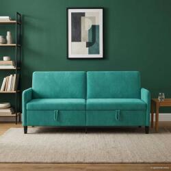 vidaXL Sofa cu Spatiu de Depozitare Turcoaz 192 x 78 x 87 cm Poliester GartenMobel Dekor (42036999) Canapea