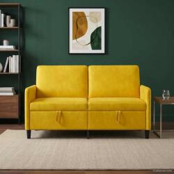 vidaXL Sofa cu Spatiu de Depozitare Galben 152 x 78 x 87 cm Poliester GartenMobel Dekor (42036940) Canapea