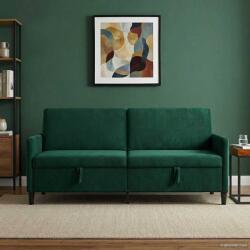 vidaXL Sofa cu Spatiu de Depozitare Verde închis 192 x 78 x 87 cm GartenMobel Dekor (42036991) Canapea