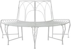 vidaXL Banca cu arbori 4-Numar de locuri 160 x 80 x 89 cm Otel GartenMobel Dekor (42029520)