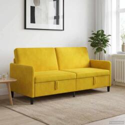 vidaXL Sofa cu Spatiu de Depozitare Galben 192 x 78 x 87 cm Poliester GartenMobel Dekor (42036996) Canapea