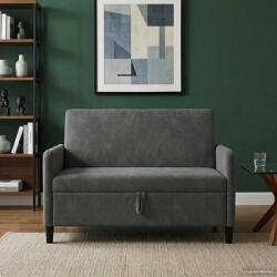 vidaXL Sofa cu Spatiu de Depozitare Gri închis 122 x 78 x 87 cm GartenMobel Dekor (42036906) Canapea