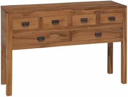 vidaXL Bufet natural 110 x 35 x 75, 5 cm Lemn solid de tec GartenMobel Dekor (42024261) Comoda