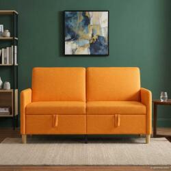 vidaXL Sofa cu Spatiu de Depozitare Galben Intunecat 152 x 78 x 87 cm GartenMobel Dekor (42036928) Canapea