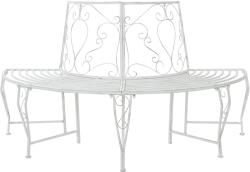 vidaXL Banca cu arbori 4-Numar de locuri 160 x 80 x 89 cm Otel GartenMobel Dekor (42029536)