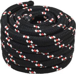 vidaXL Sfoara de Barca 25 m 4 Negru si rosu PP GartenMobel Dekor (42029563)