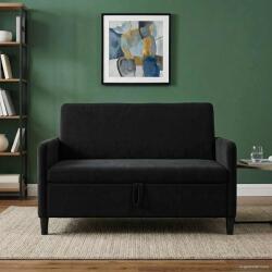 vidaXL Sofa cu Spatiu de Depozitare Negru 122 x 78 x 87 cm Poliester GartenMobel Dekor (42036911) Canapea