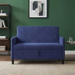 vidaXL Sofa cu Spatiu de Depozitare Albastru Politie 122 x 78 x 87 cm GartenMobel Dekor (42036917) Canapea