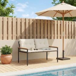 vidaXL Banca de exterior 2 -Seater 116 x 67, 5 x 72 cm poliratan GartenMobel Dekor (42025365)
