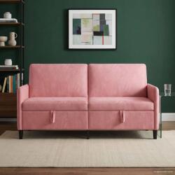vidaXL Sofa cu Spatiu de Depozitare Roz 172 x 78 x 87 cm Poliester GartenMobel Dekor (42036965) Canapea