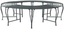 vidaXL Banca cu arbori 8-Numar de locuri Ø 160 x 44 cm Otel GartenMobel Dekor (42029505)
