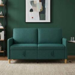 vidaXL Sofa cu Spatiu de Depozitare Verde închis 152 x 78 x 87 cm GartenMobel Dekor (42036924) Canapea