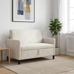 vidaXL Sofa cu Spatiu de Depozitare Crem 122 x 78 x 87 cm Poliester GartenMobel Dekor (42036913) Canapea