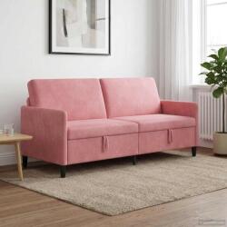 vidaXL Sofa cu Spatiu de Depozitare Roz 192 x 78 x 87 cm Poliester GartenMobel Dekor (42036993) Canapea