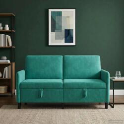 vidaXL Sofa cu Spatiu de Depozitare Turcoaz 152 x 78 x 87 cm Poliester GartenMobel Dekor (42036943) Canapea