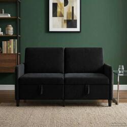 vidaXL Sofa cu Spatiu de Depozitare Negru 152 x 78 x 87 cm Poliester GartenMobel Dekor (42036939) Canapea