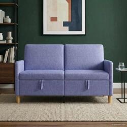 vidaXL Sofa cu Spatiu de Depozitare Albastru Jeans 152 x 78 x 87 cm GartenMobel Dekor (42036932) Canapea