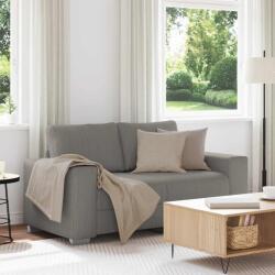 vidaXL Canapea extensibila gri deschis 160x77x82 cm, material catifea reiata GartenMobel Dekor (4105193) Canapea