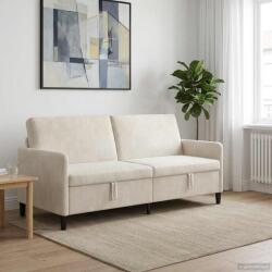 vidaXL Sofa cu Spatiu de Depozitare Crem 192 x 78 x 87 cm Poliester GartenMobel Dekor (42036997) Canapea