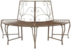 vidaXL Banca cu arbori 4-Numar de locuri 160 x 80 x 89 cm Otel GartenMobel Dekor (42029526)