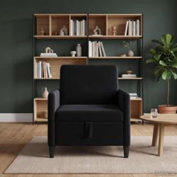 vidaXL Sofa cu Spatiu de Depozitare Negru 72 x 78 x 87 cm Poliester GartenMobel Dekor (42036883) Canapea