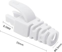 ASYTECH Networking Manson protectie mufa RJ45, alb (100buc) RJ45-CAP-WH (RJ45-CAP-WH)