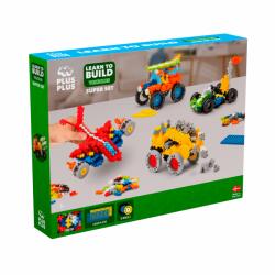 Plus-Plus Set constructie Plus-Plus, 500 piese, Invata sa construiesti vehicule (PP7011) - kidstory