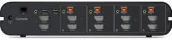 Belkin F1DN204KVM-UNN4, 3840 x 2160 pixelek, 4K Ultra HD, Keretállvány, Fekete (F1DN204KVM-UNN4)