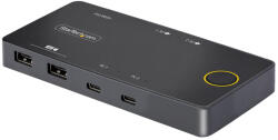 StarTech . com C2-H46-UC2-PD-KVM, 4096 x 2160 pixelek, 4K Ultra HD, 10 W, Fekete (C2-H46-UC2-PD-KVM)
