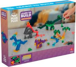 Plus-Plus Set constructie Plus-Plus, 600 piese, Invata sa construiesti dinozauri (PP3918) - kidstory
