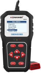 Konnwei Instrument de scanare si diagnosticare auto, KONNWEI KW818, OBD2/EOBD, Display 2.8 inch, citirea și ștergerea codurilor de eroare a motorului, vizualizarea pregătirii I/M, preluarea informațiilor auto