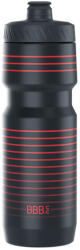 BBB Cycling Cycling kerékpáros kulacs BWB-15 AutoTank XL, 750ml, fekete/piros csíkokkal