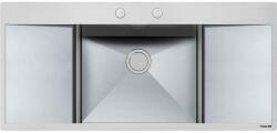 Foster Chiuveta Bucatarie Foster New Wave 1418 000, Cu Picurator Dreapta Si Stanga, Inox Periat Chiuveta