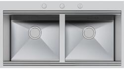 Foster Chiuveta Bucatarie Foster Milano 1020 050, Cu 2 Cuve, Inox Periat (1020 050) Chiuveta