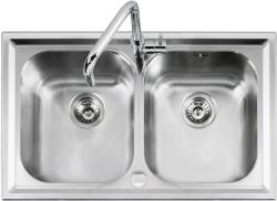 Barazza Chiuveta Bucatarie Barazz B_level 1llv90/2, Cu 2 Cuve, Incasso, Inox (1llv90/2) Chiuveta
