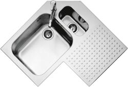 Barazza Chiuveta Bucatarie Pe Colt Barazz Select 1is9090d, Cu 1 + 1/2 Cuve Si Picurator / Dreapta, Incasso, Inox (colt  1is9090d) Chiuveta