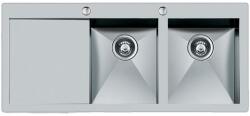 Foster Chiuveta Bucatarie Foster Quadra 1228 051, Cu 2 Cuve Si Picurator / Stang, Inox Periat (1228 051) Chiuveta