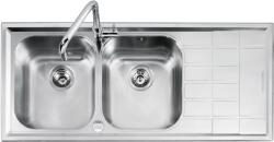 Barazza Chiuveta Bucatarie Barazz B_level 1llv120/2d, Cu 2 Cuve + Picurator / Dreapta, Incasso, Inox (1llv120/2d) Chiuveta