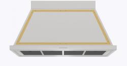 ILVE Hota decorativa Ilve Nostalgie ABN120, 120 cm, 1 motor, 4 viteze, 750 m3/h, clasa A, inox Hota
