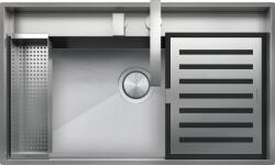 Barazza Chiuveta Bucatarie Barazza Lab 1llb91k, Kit Accesorii + Baterie, Filotop / Semifilo, Inox (1llb91k) Chiuveta